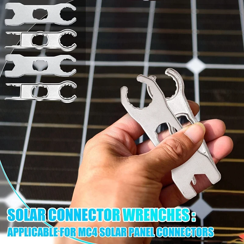 Metal painel solar conector ferramenta chave componente pv ferramenta solar tampa terno diy chave instalação especial 3 par