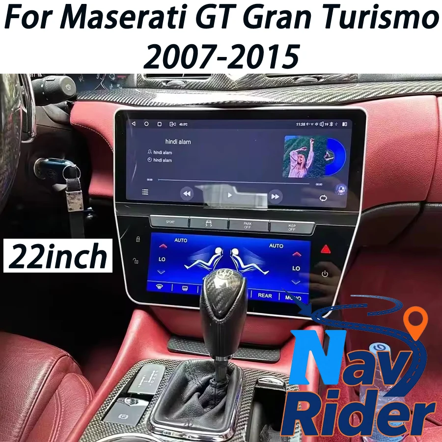 

RHD 22-дюймовый Android Auto для Maserati Gran Turismo GT 2007-2015 Стерео Автомобильный GPS Радио Мультимедийный плеер Carplay Навигационный головное устройство