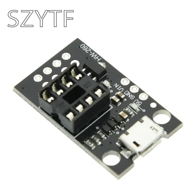 ATtiny13A/ATtiny25 /ATtiny45/ATtiny85 Pluggable Development Programming Bare Board