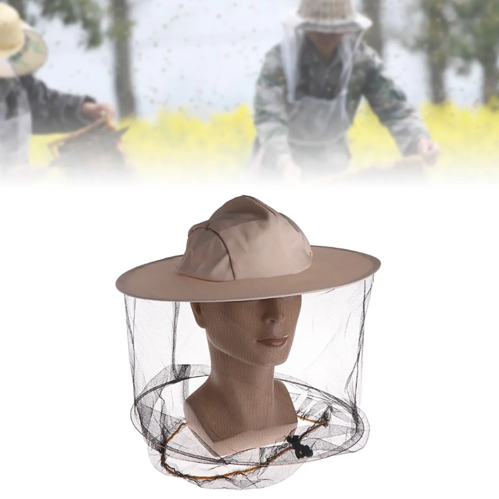 Bee Keeping Professional Beekeepers HatWith Wide Brim Face Thickening Sunscreen Half-Length Special Protection Beekeeper hat