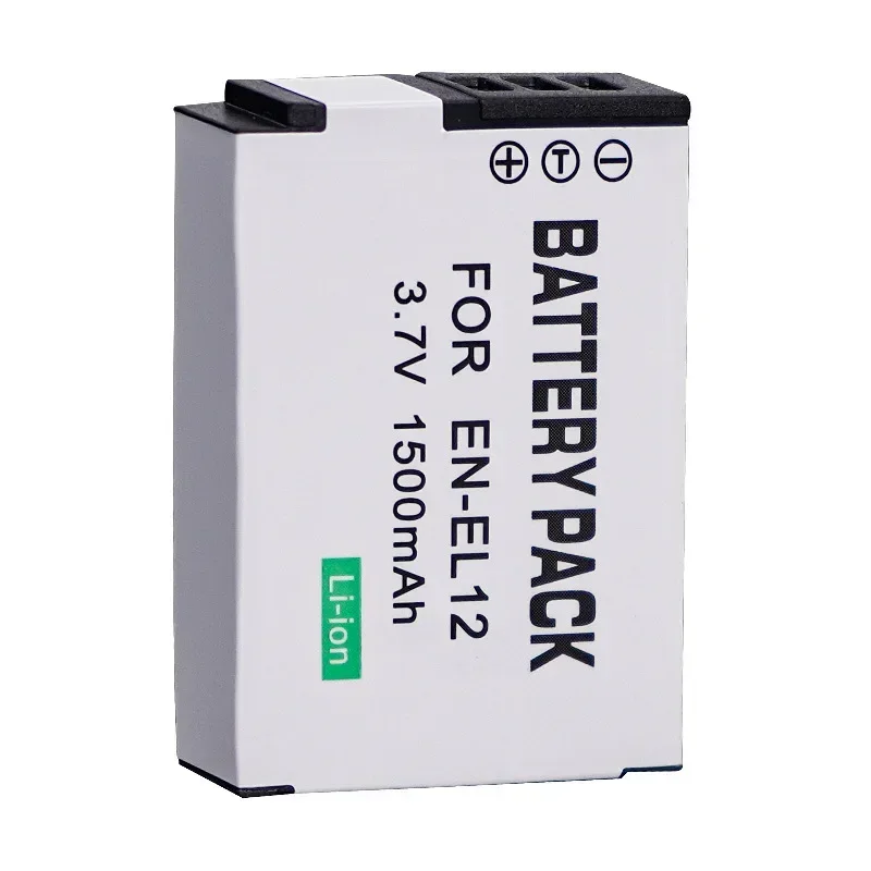 1500mAh 3.7V EN-EL12 Camera Battery Suitable for Nikon P300 P330 P340 S9100 S8200 S9500 S630