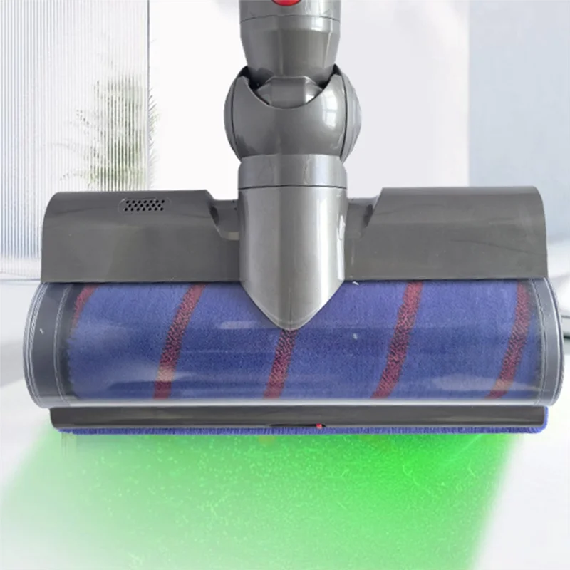 Cleaner Head Soft Roller Brush For Dyson V7 V8 V10 V11 V15 Vacuum Attachment With Dust LED Lights Replacement Parts