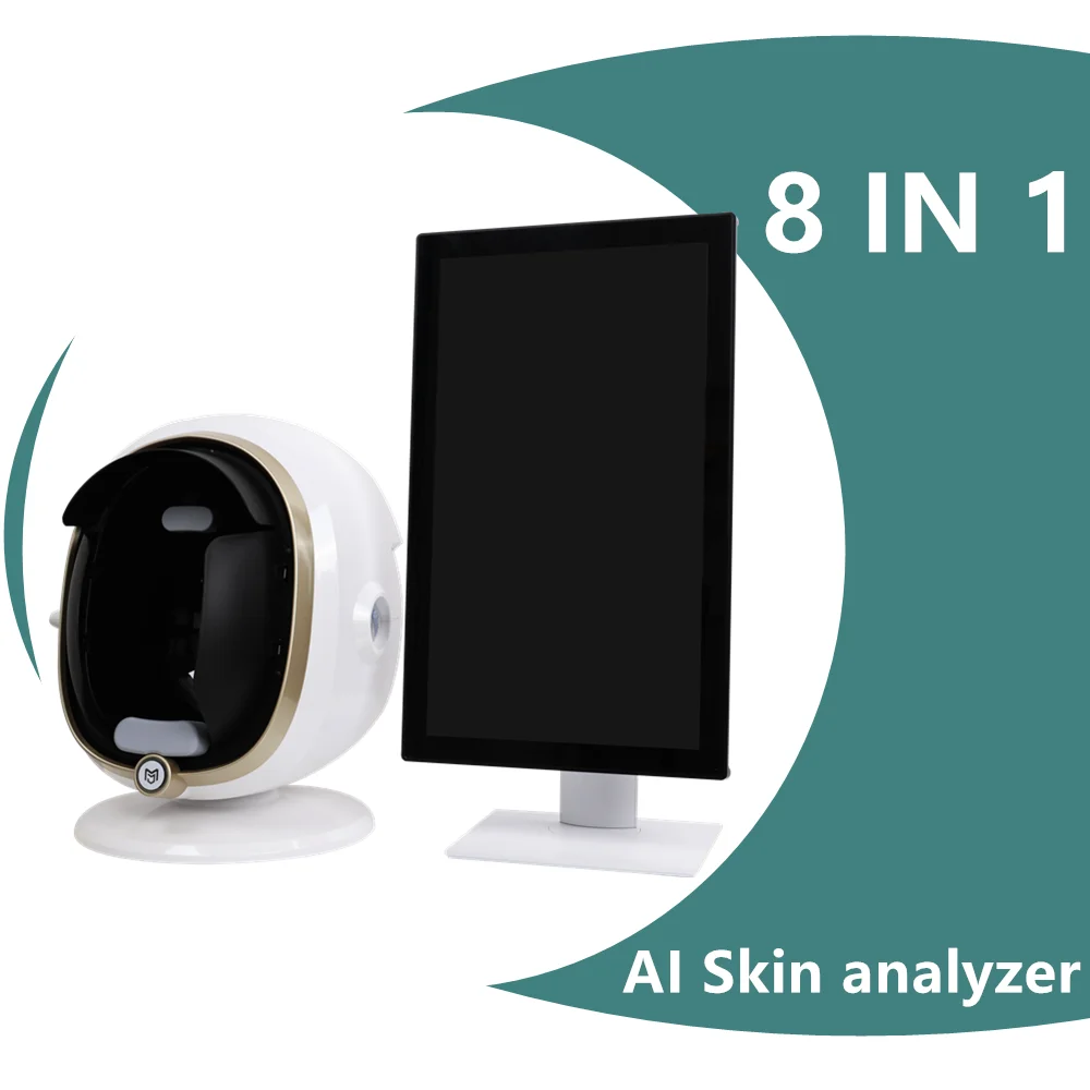 

13.3inch 3D Skin Scanner Care Facial Analyzer Monitor Machine Magic Mirror Testing English Detector Face Camera Test Analysis