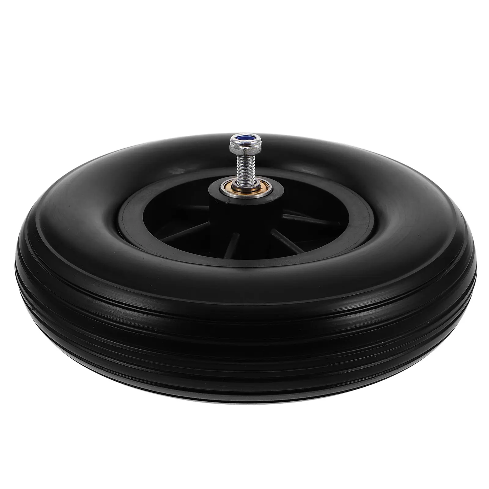 Solid PU Wheelchair Front Wheels Solid Tire Anti-Slip Caster Replacement Parts Seniors Manual Electric Power Wheelchairs