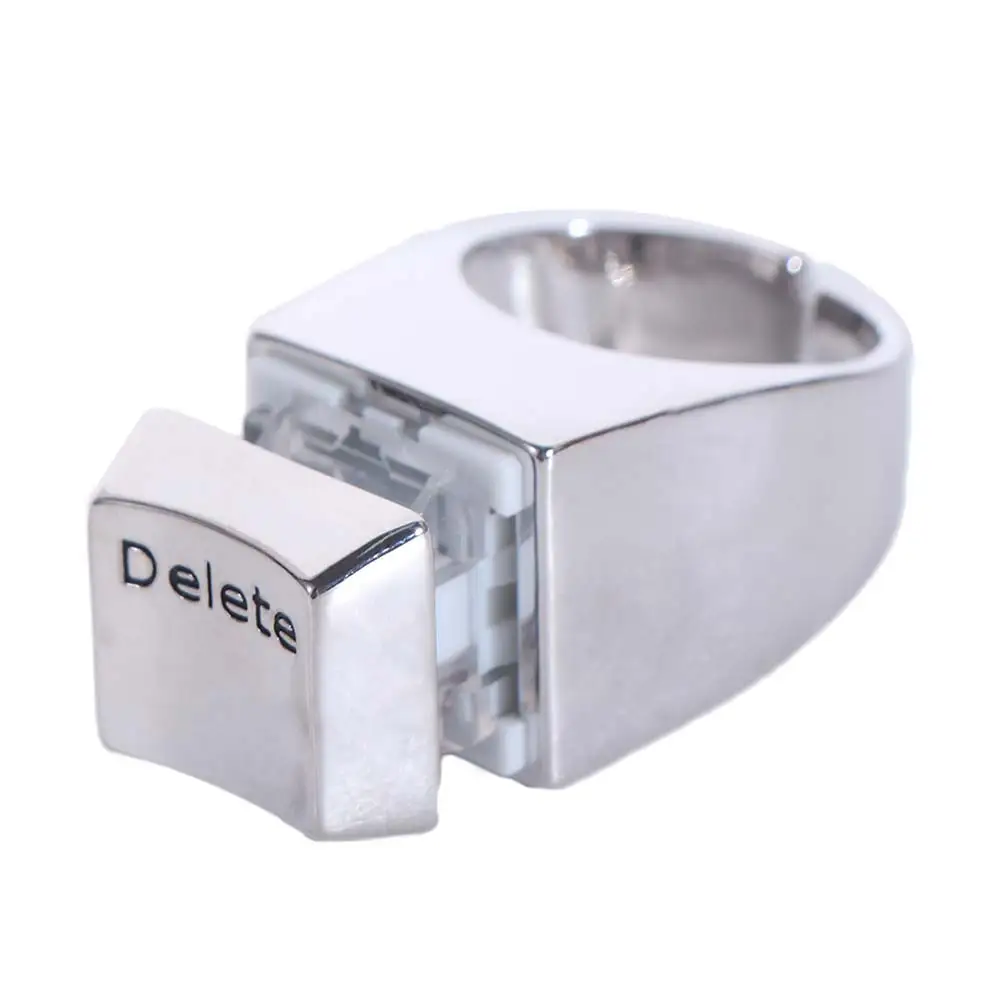 Mechanical Keyboard Delete Keyboard Ring Bright Fog Square Opening Delete Ring Funny Adjustable Keyboard Ring Unique Vent