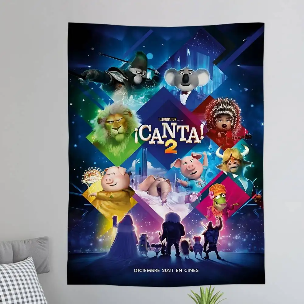 Musical Movie S-Sing Hanging Bohemian Tapestry Bohemian Wall Tapestries Mandala Cheap Hippie Wall Hanging