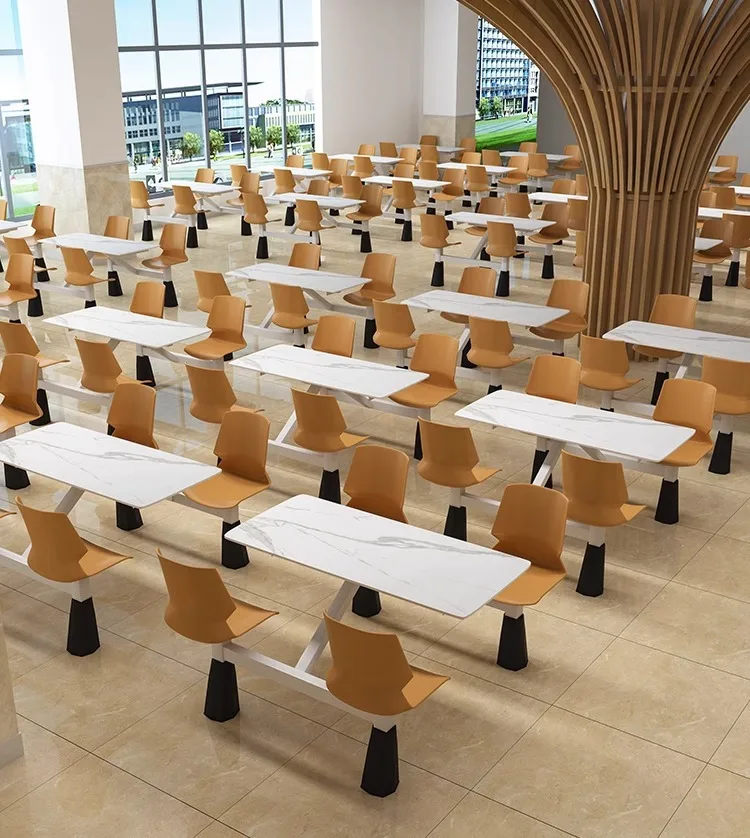 University School College Fast Food School Canteen Dining Restaurant Table and 4 Chair Sets