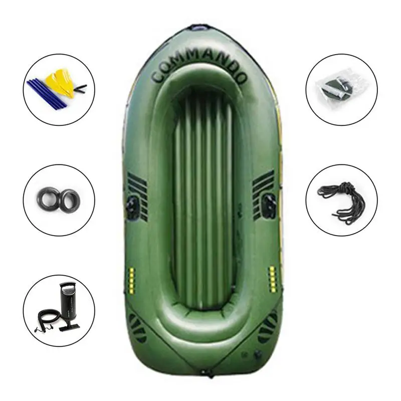 Inflatable Boat Outdoor Floating Lake Boat 2 Person/ 3 Person Boat Swimming Pool Lake Float Raft Portable Fishing Boat Raft For