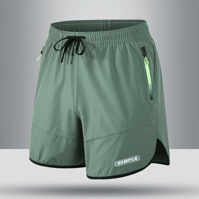 

Men's Ice Silk Quick Dry Five-Quarter Length Shorts Summer Breathable Casual Sports Beachwear Large Size Versatile Loose Fit