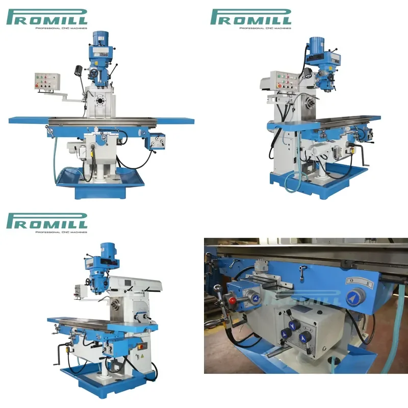 HCY Quality Certification Turret Milling Machine XL6336 for Metal Working Milling Machine with Automatic Spindle Sleeve Feed