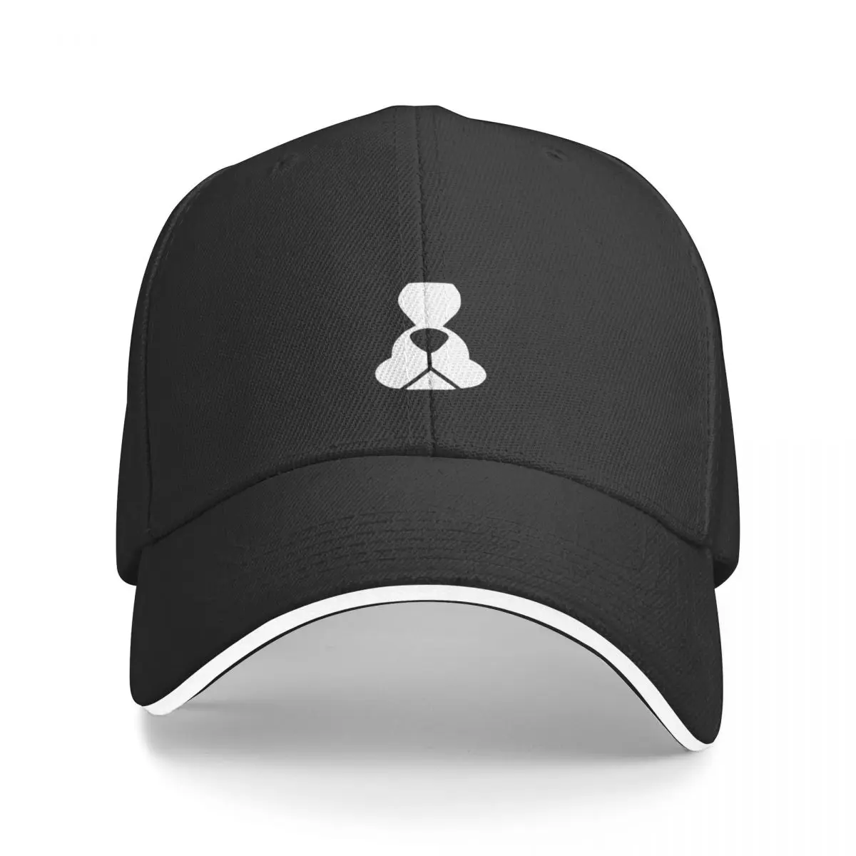 Boston Terrier face in black and white - bold Boston silhouette - copyright Smooshface United - Boston Terrier gift Baseball Cap