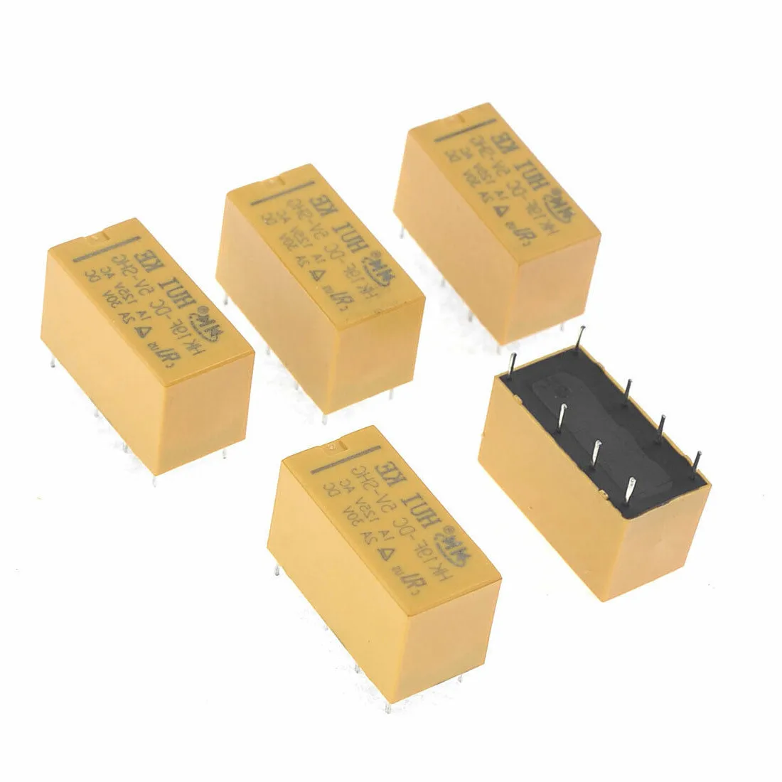 10pcs HK19F DC5V SHG 8 Pin DPDT Relay Module DC 5V Coil 125V AC 1A 30V DC 2A for Power Supply Monitoring and Regulation