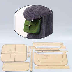 500gsm kraft paper sewing pattern leather craft women shoulder bag die cutting template 27x15x4cm