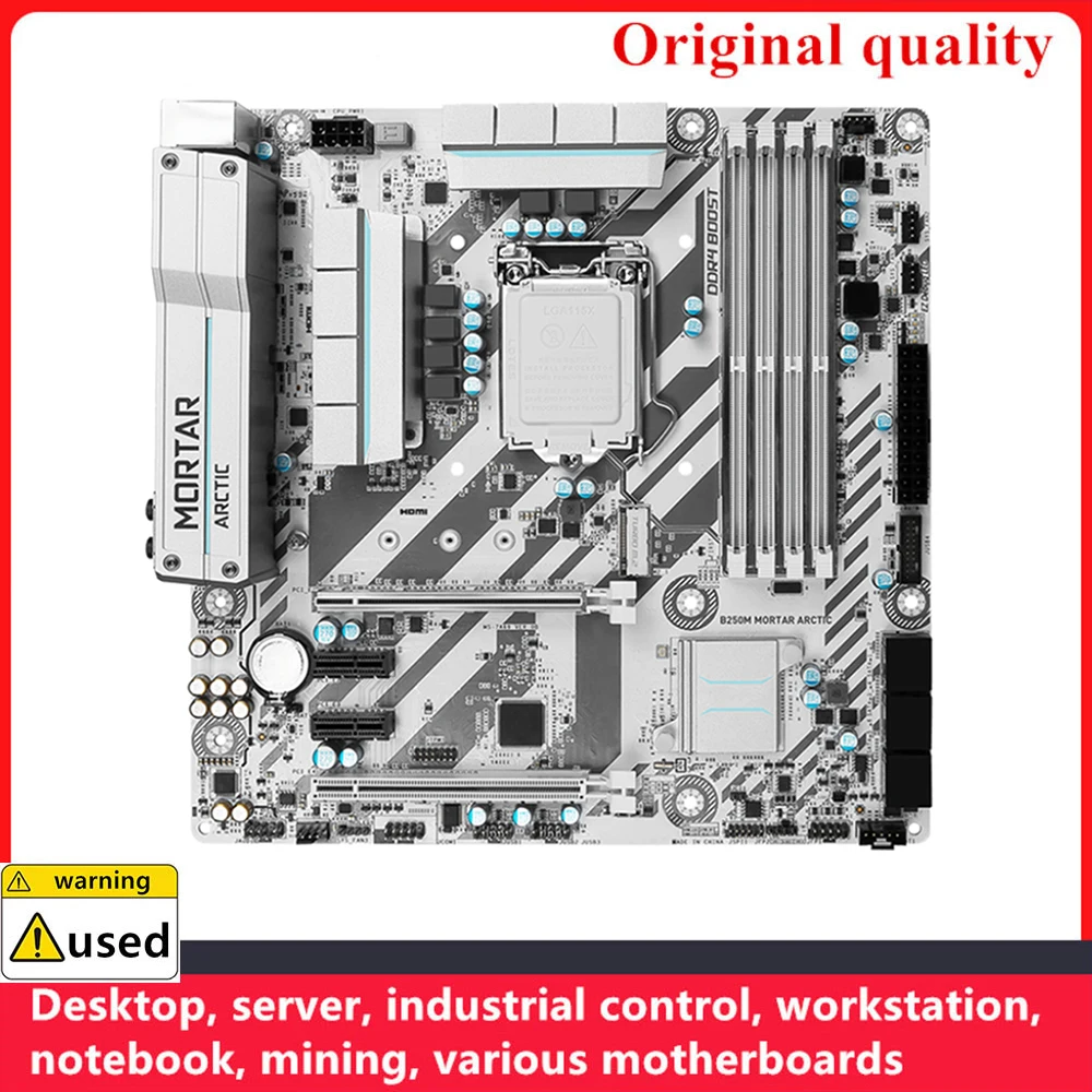 MORTAR ARCTIC-Desktop Mainboard, Motherboards B250M, LGA 1151, DDR4, 64GB, ATX para Intel B250, SATA III, USB 3.0