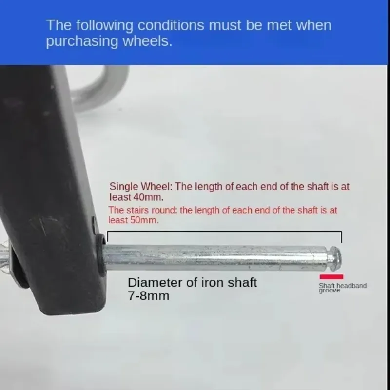 Rodas de carrinho de compras de supermercado de borracha encaixe