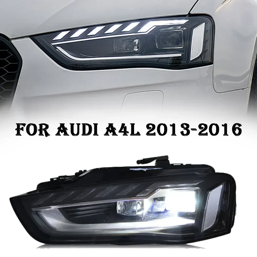 

Автомобильные светодиодные фары для Audi A4 B8 2013 2014 2015 2016 A4L Фара светодиодного указателя поворота Биксеноновые линзы проектора Plug and play