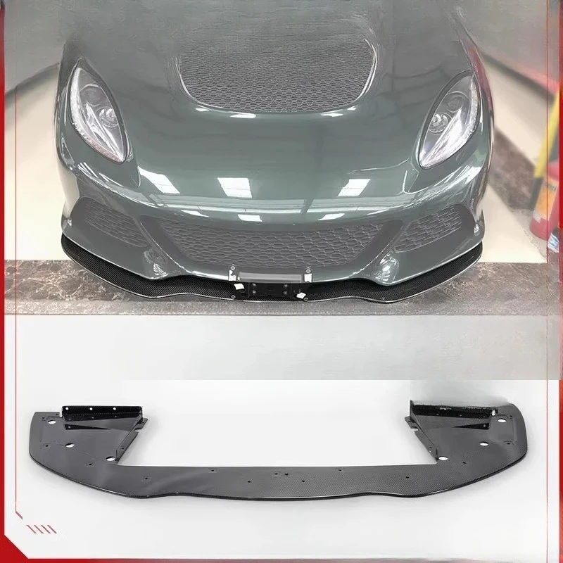 Piezas de modificación de coche adecuadas para modificación Lotus Lotus Exige S3, bolsa de labio frontal de fibra de carbono, espátula delantera