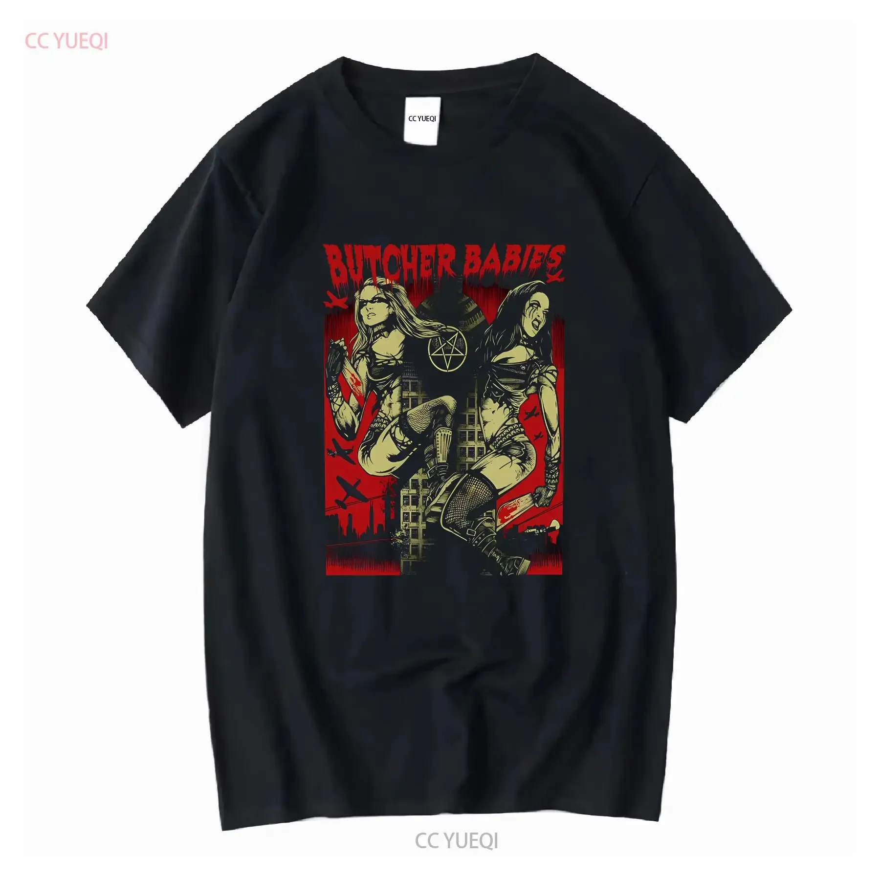 T shirt band metal Butcher Babies Cotton Black Men Size S to 5XL CB1471 long or short sleeves vintage Washed Comfortable Casual