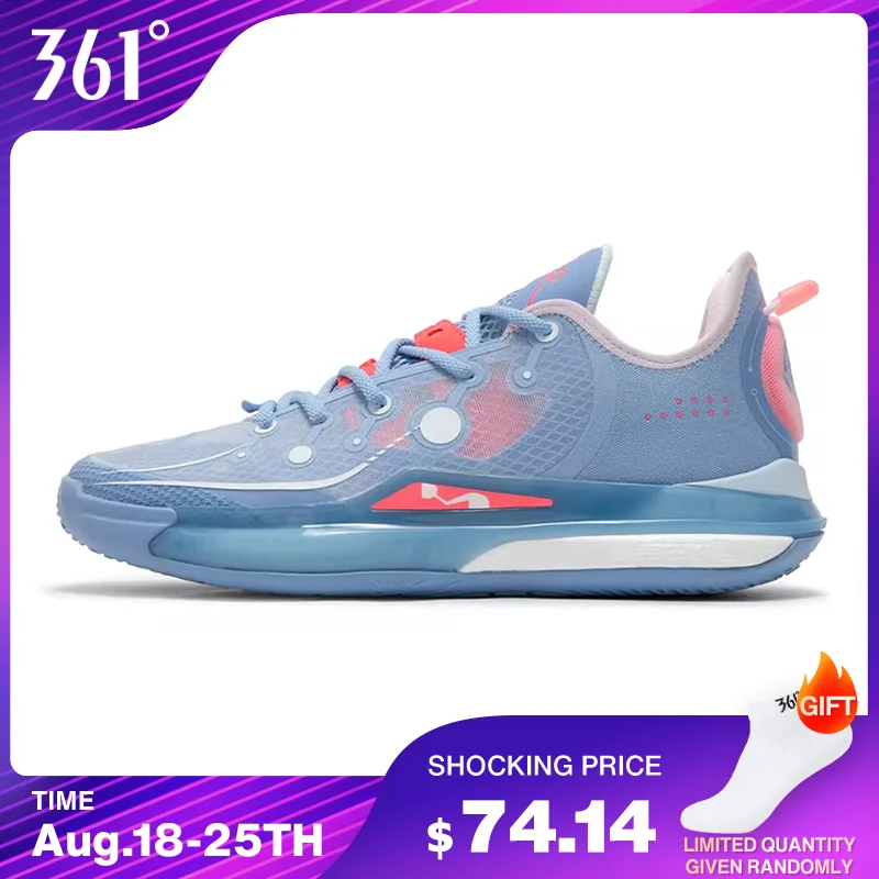 361 Degrees DVD2 SE Men Basketball Shoes Lightweight Shock-resistant Supportive Breathable Cushioning Male Sneakers 672431117