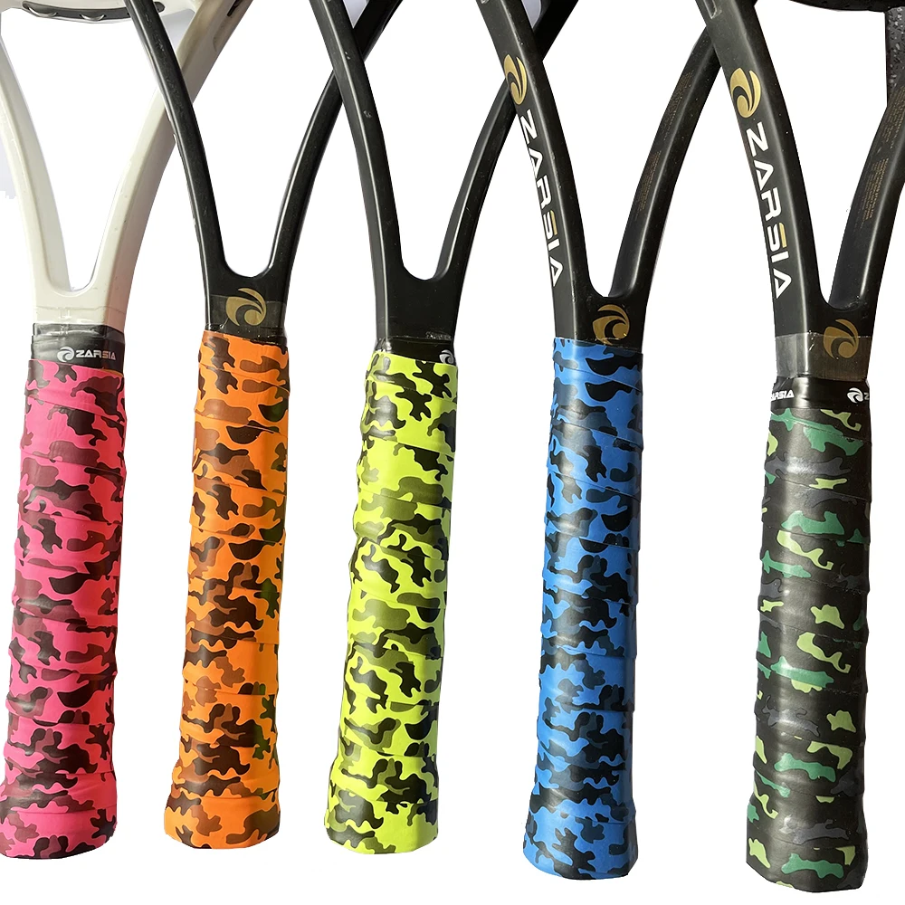 30pcs ZARSIA NEW Printing Tennis Overgrips Tacky Camouflage Badminton Racket Grips Sweatbands Squash Absorbed Wraps Tapes