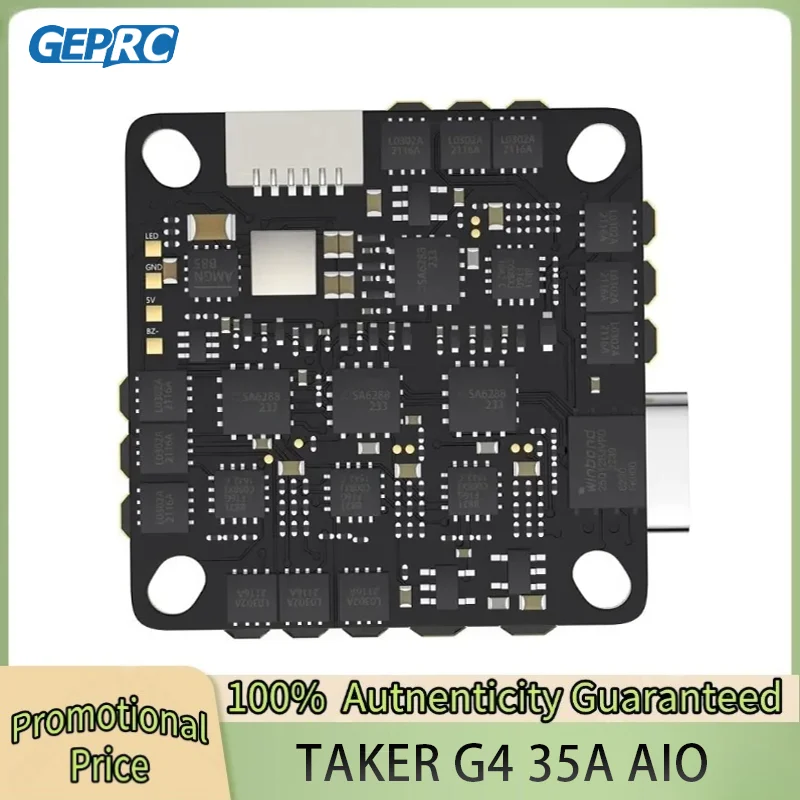 

GEPRC GEP-TAKER G4 35A AIO 170MHz G473 Main Control 2-4S Flight Control System Transmitter Racing Drone RC Tools