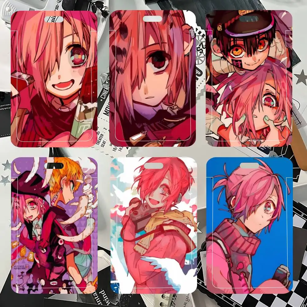 Anime Mitsuba Sousuke ID Card Holder Neck Strap Pendant Door Badge Holder Lanyards Keychain Work Credential Case Gift