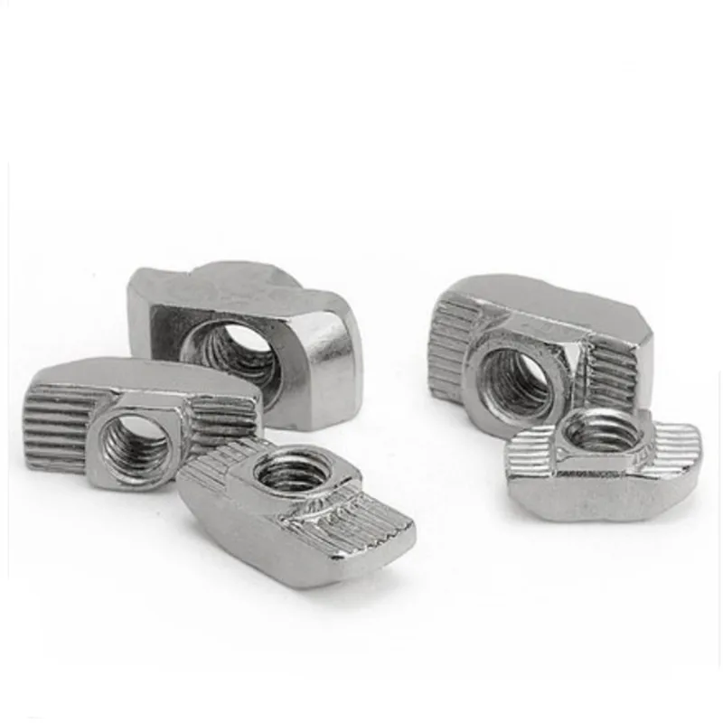 10-100PCS m3 m4 m5 m6 m8  T-nut T Nut Hammer Drop In Sliding Nut Fasten 1515 2020 2525 3030 4040 4545 EU Aluminum Extrusion