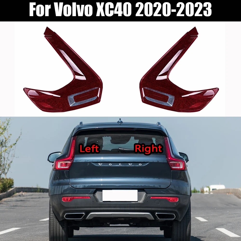 

For Volvo XC40 2020-2023 Rear Taillamp Lamp Cover Taillight Shell Transparent Lens Replace The Original Lampshade Plexiglass