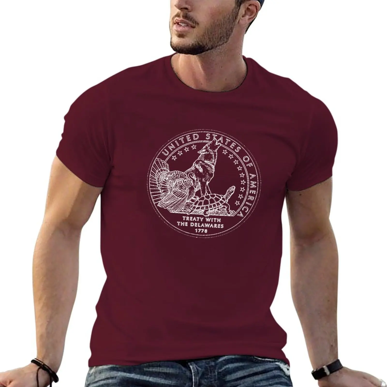 lenape tribe T-shirt quick drying aesthetic clothes mens t shirts