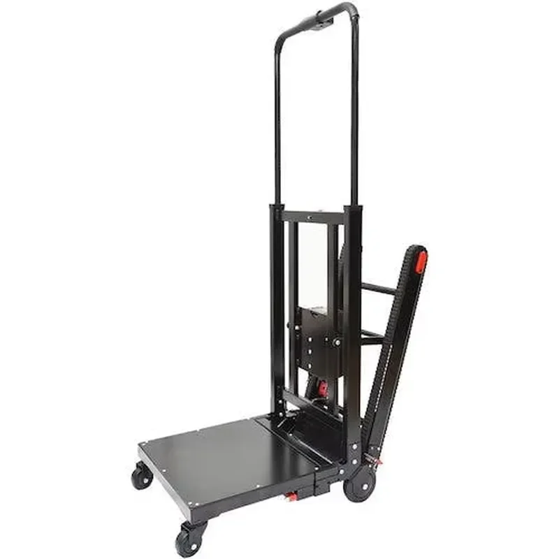 Electric Crawler-Type Stair Climbing Trolley Cart Foldable Iron Platform Material Handling Equipment