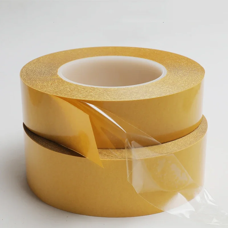 50 Meter High Temperature Resistance PET Double Sided Tape No Trace Transparent Heat Resistant Strong Double-Sided Adhesive