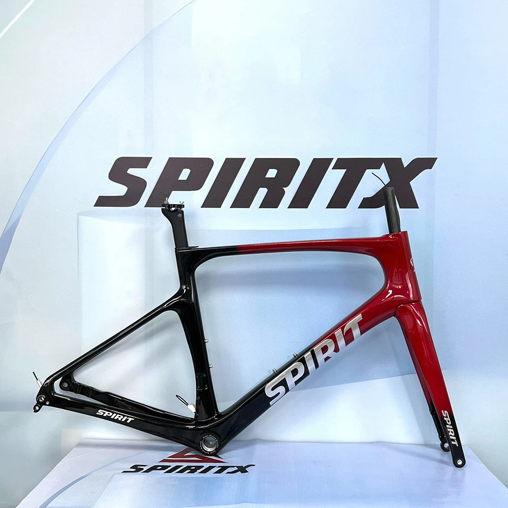 45cm/48cm Wind Breaking Carbon Fiber Road Bike Frame Carbon Fiber Fork/Seat Tube 27.2mmx20mm Suitable For Road Bike Frame