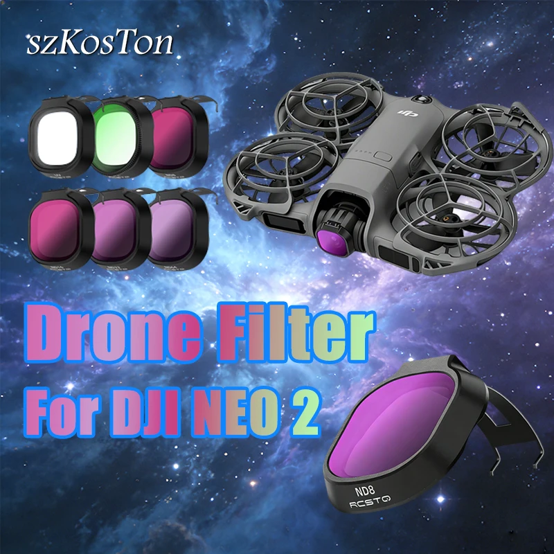 

Drone Lens Filter Set for DJI Neo 2 ND8 ND16 ND32 UV CPL Black Soft Filter Camera Anti-glare Filter Drone Accessories