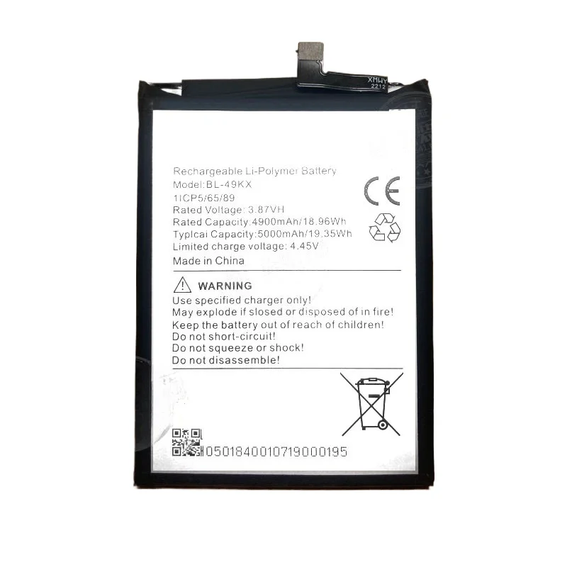 BL-49KX High Quality Phone Battery 3.87V 5000mAh for TECNO infinix note 12i/X6819,Note 12pro 5G,Hot8/9 Replacement Battery