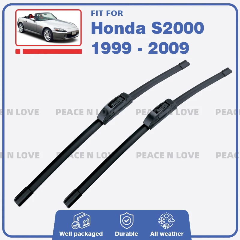 Front Wiper Blades For Holden S2000 AP-1 AP-2 1999 - 2009 2PC Windshield Windscreen Window Rubber Brushes Auto Accessories 2000