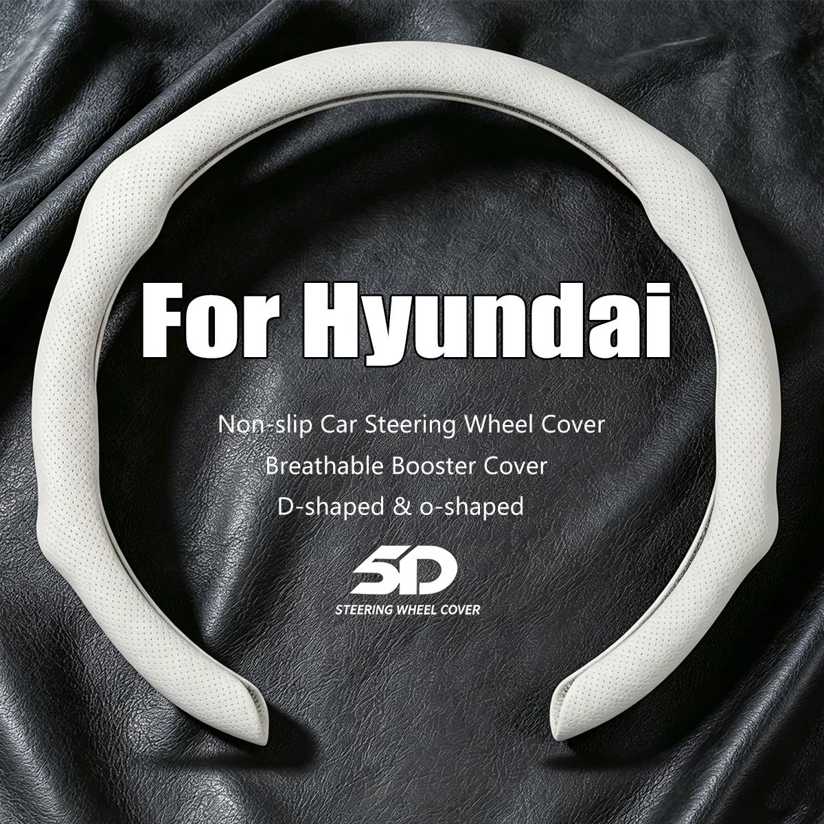 NAPPA Premium Car Steering Wheel Cover For Hyundai Accent Verna Elantra i30 ix35 Soul Tucson Breathable Non-slip Booster Covers