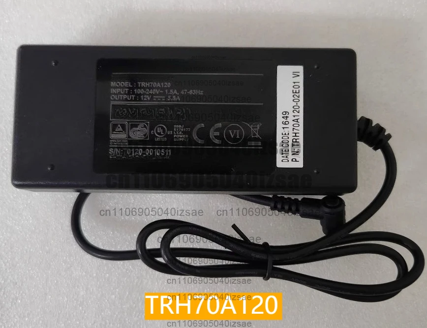 TRH70A120 Power Supply 12V 5.8A Power Cord 5525 Plug, Functionally Intact, Tested OK