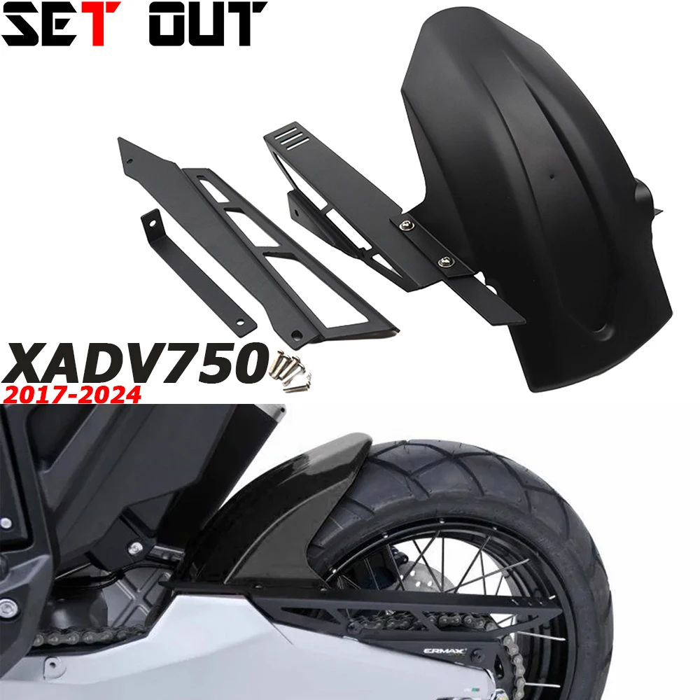 

For Honda X-ADV 750 2017-2025 xadv750 2017-2025 Motorcycle Rear Mudguard Chain Decoration Cover, Anti-Mud Protector, Equipment