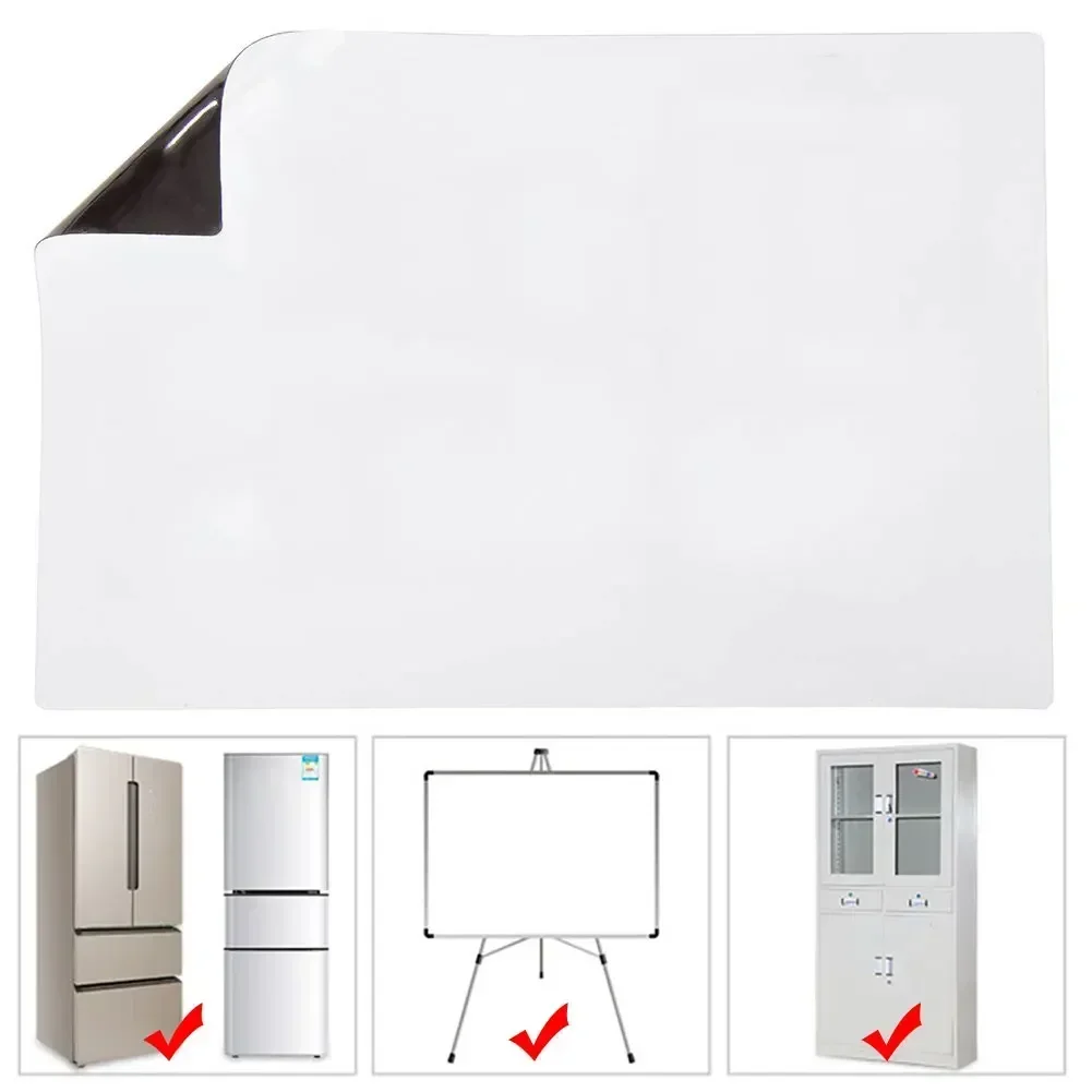 المحمولة A3/A4 السبورة المغناطيسية مغناطيس الثلاجة الجافة مسح لوحة بيضاء علامة الكتابة سجل رسالة مجلس تذكير مذكرة الوسادة طفل