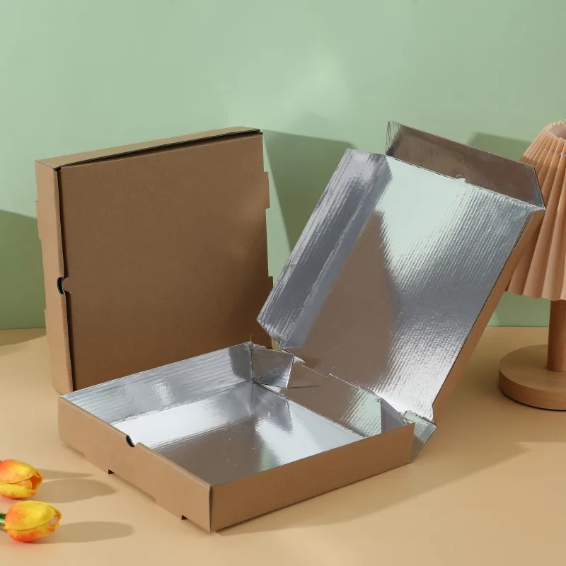 7/8/9/10 Inch Pizza Boxes Disposable Thick Packaging Box for Pizza Takeout Packaging Insulation Case Corrugated Paper Material