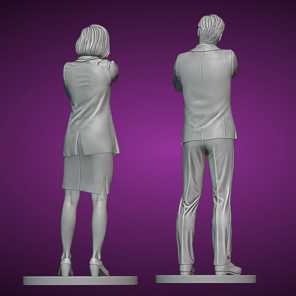 1/24/16/18/12 وكيل مكتب التحقيقات الفيدرالي تمثال راتنج لعبة غير مصبوغ GK دمية المفكك ثلاثية الأبعاد طباعة الجمعية مصغرة تخفيض تمثال لعبة