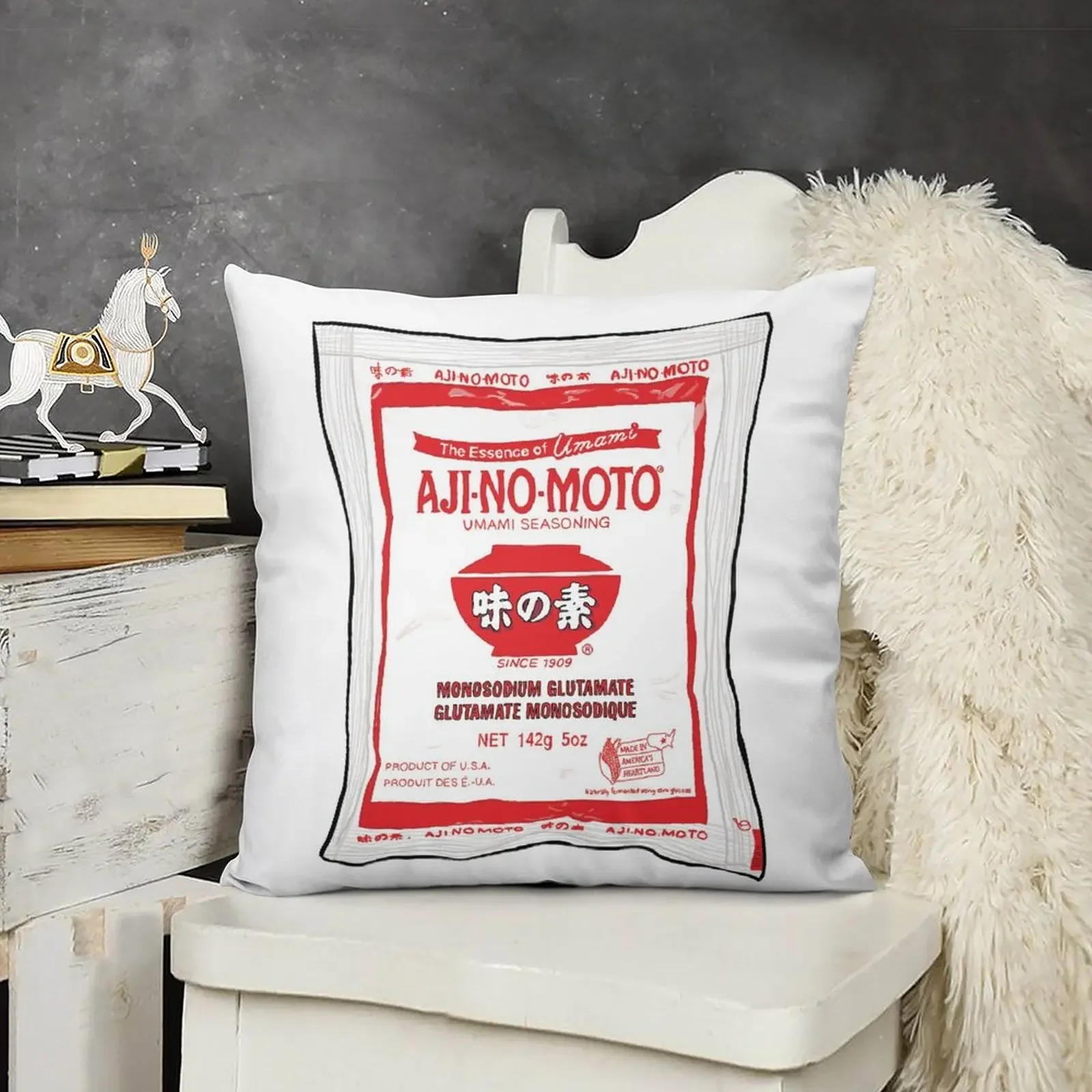 MSG Aji-no-moto umami seasoning Throw Pillow Sofa Cushion luxury home accessories pillow