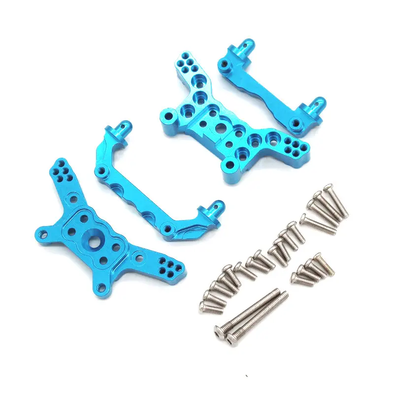 MJX 14210 14209 1/14 RC Car Metal Upgrade Fittings Front and Rear Shell Column Shock Plates
