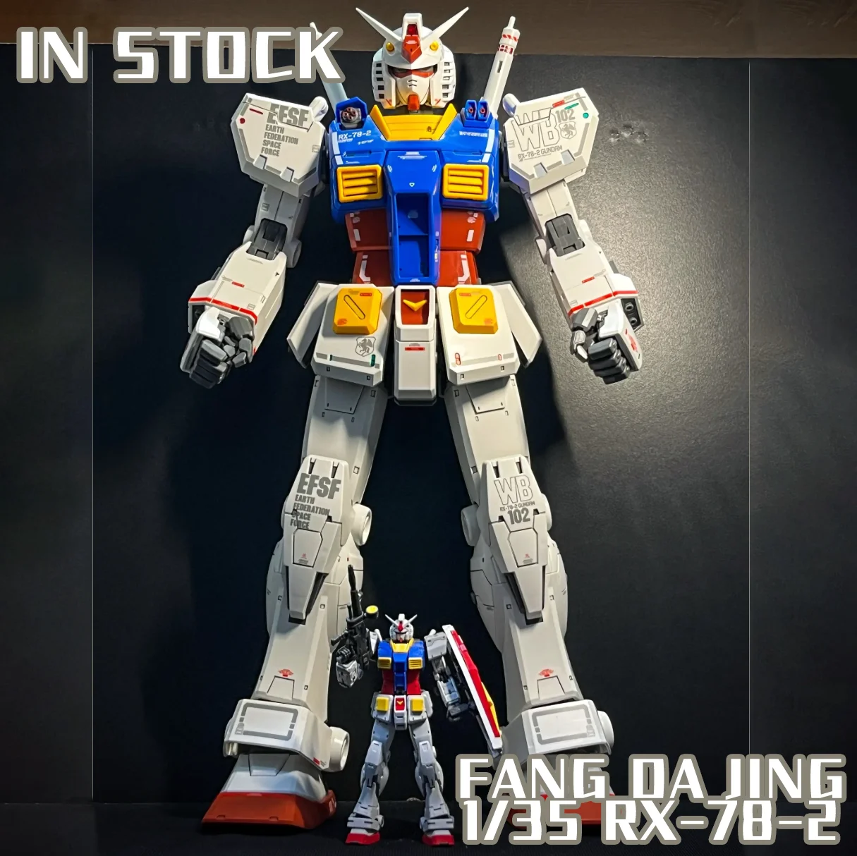【AUF LAGER】FANG DA JING Modell 7802 1/35 RX-78-2 Hochpräziser Rahmenbausatz Modellbausatz Anime-Figuren Sammlung Spielzeug Geschenke
