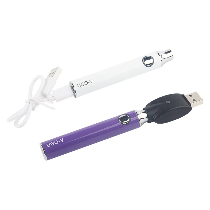 UGO-V de vapeo y cargador USB, vaporizador electrónico recargable con batería de 510 hilos, precalentamiento VV, para Mt3, Ce4, Ce5