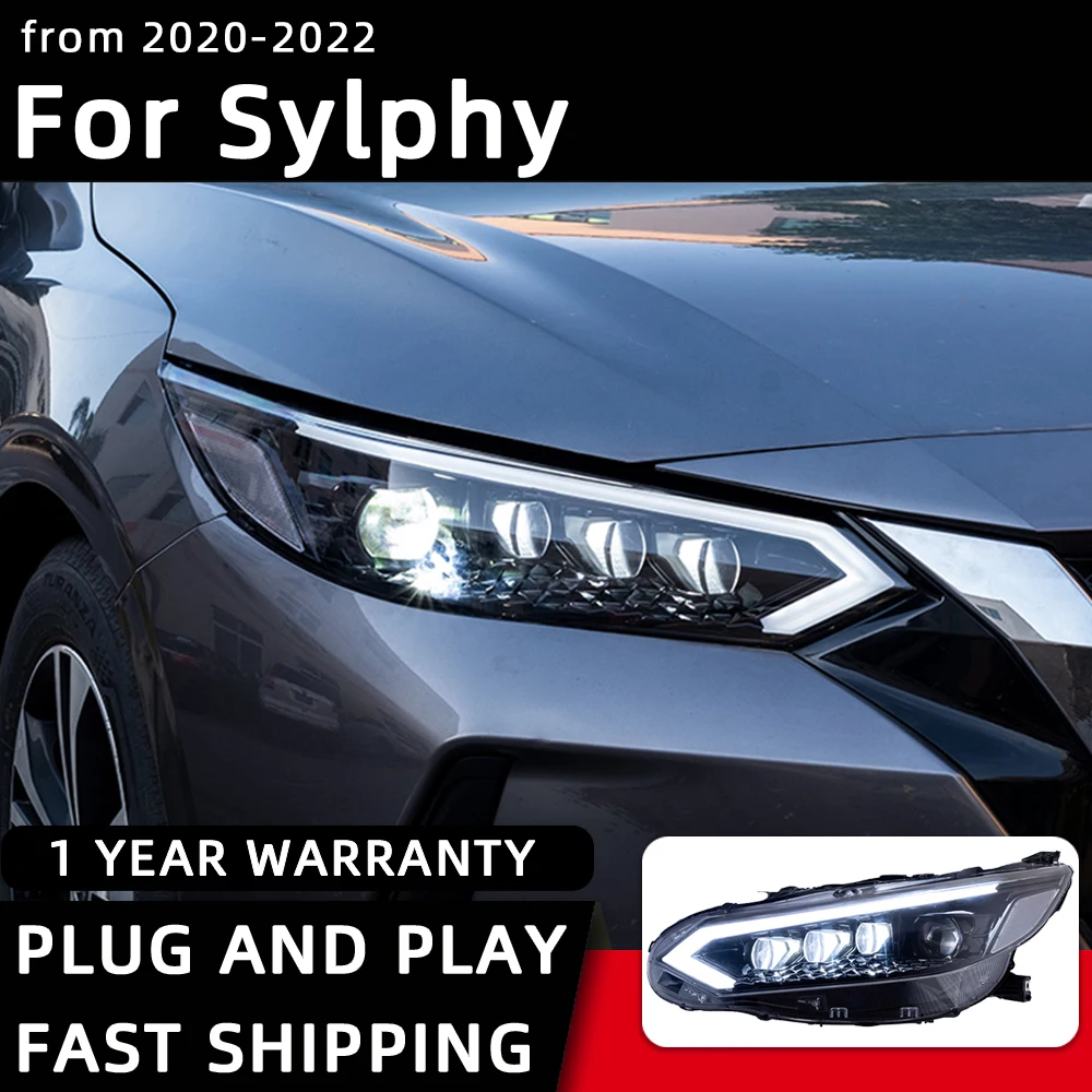 

Передние фары для Nissan Sylphy светодиодный фары 2020-2022, передняя фара, Стайлинг автомобиля, аксессуары для автомобиля