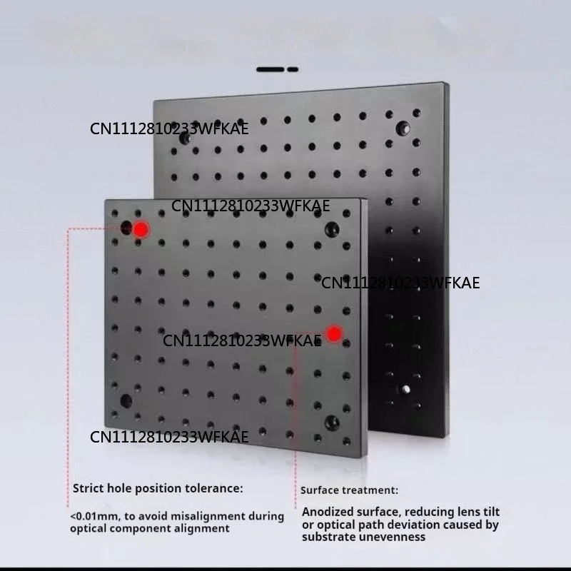 M6 Aperture Optical Flat Plate High-precision Aluminum Alloy Honeycomb Plate Porous Fixed Aluminum Plate Optical Platform