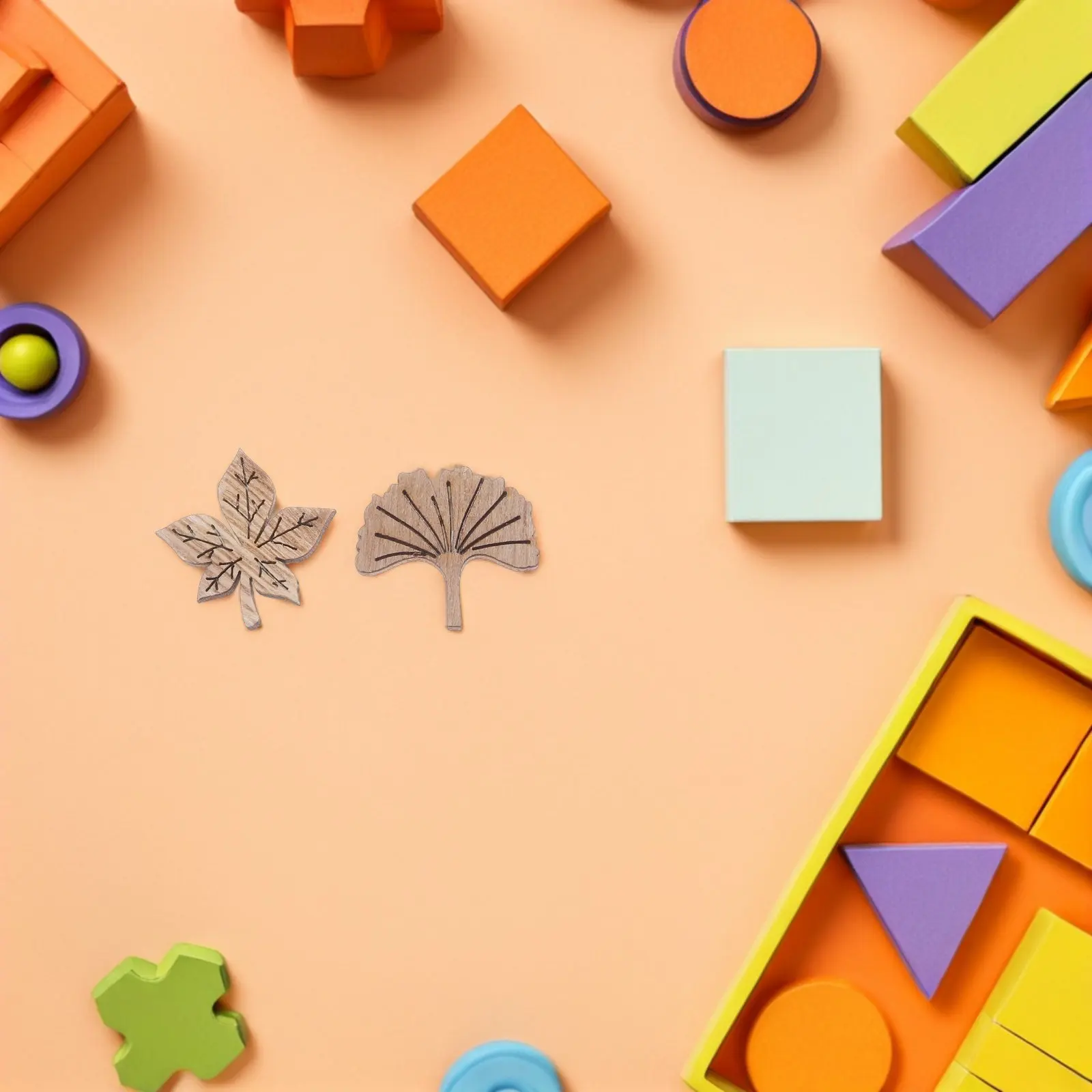 

200 шт. винтажных деревянных листьев (клен, гинкго) для поделок, украшений, бирок на День Благодарения, декора стола