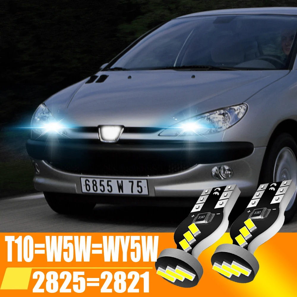 2x W5W T10 Bulb Car LED Light Side Marker License Plate Lamp 6000K White For Kia Sportage R Ceed Rio 4 K2 K5 KX5 Sorento Cerato