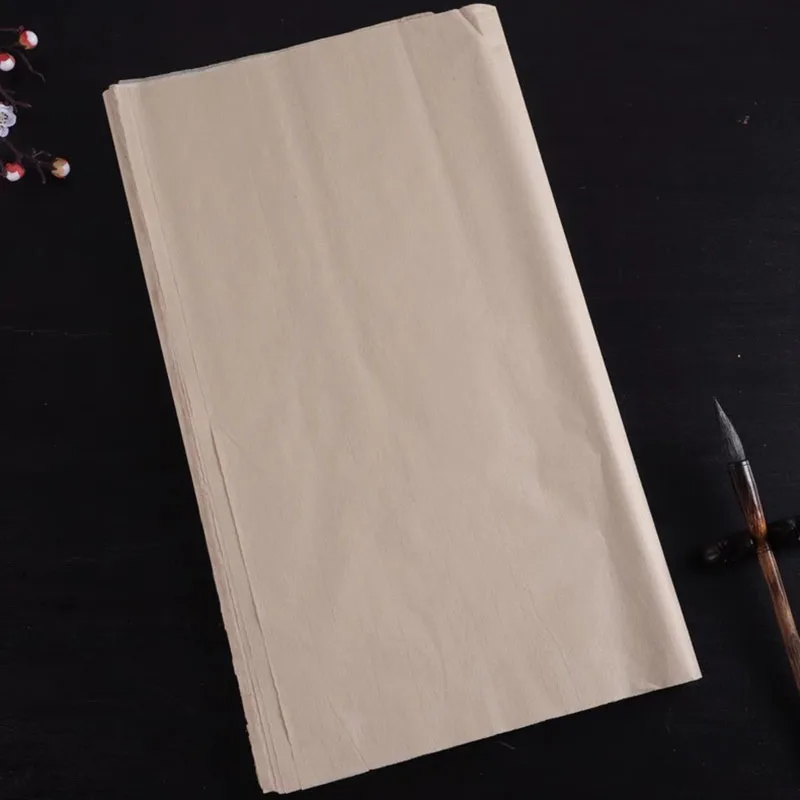Blank Cicada Half Ripe Xuan Paper Rolls Rolling Very Thin  Rice Paper For Copying Xiaokai Calligraphy Writting Creation